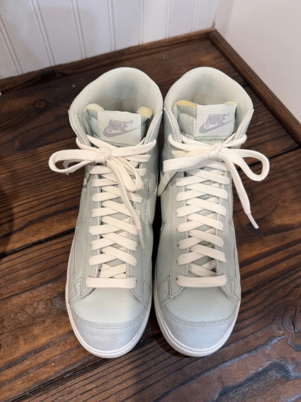 Nike Blazer Mid '77 Next Nature Womens Baby Blue Hue Lifestyle Sneakers Shoes